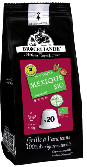 capsules café bio mexique x 20